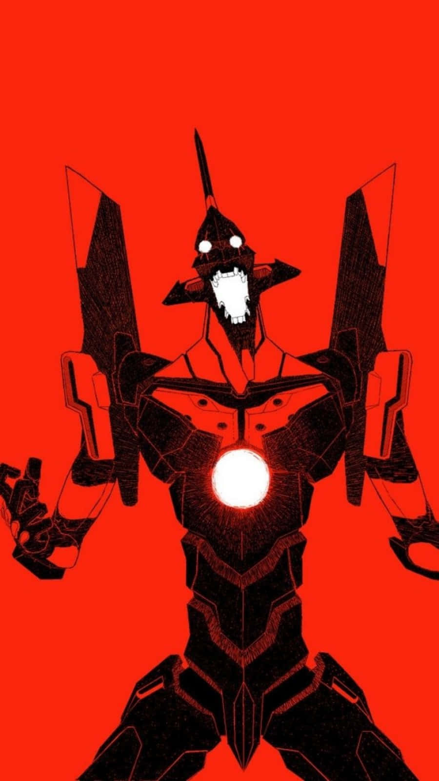 Out Of Control Berserk Neon Genesis Evangelion Iphone Wallpaper