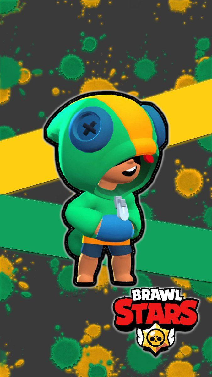 Outplay Your Opponents With Leon From Brawl Stars Wallpaper