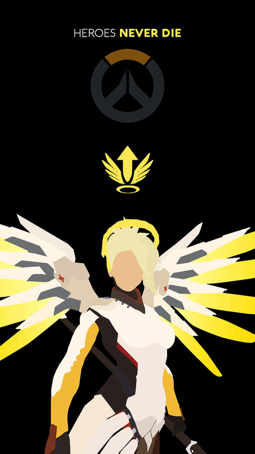 Overwatch Mercy Healing In Action Wallpaper