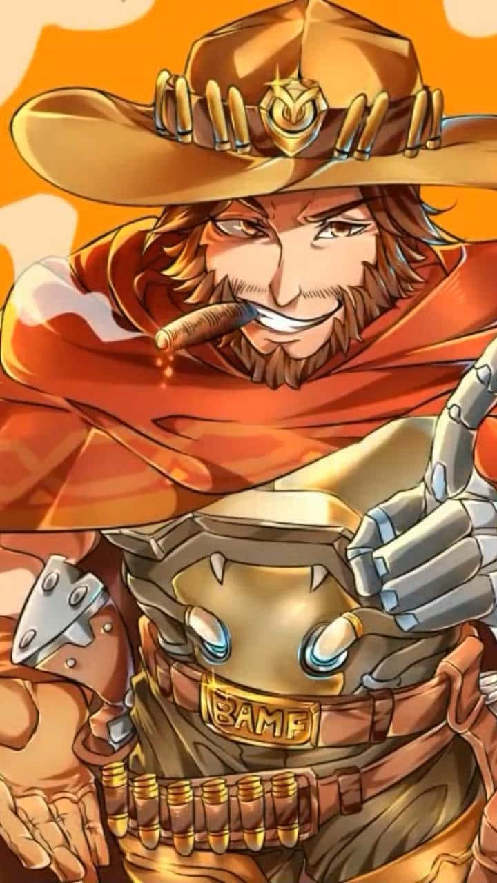 Overwatch's Sharpshooter - Mccree In Action Wallpaper