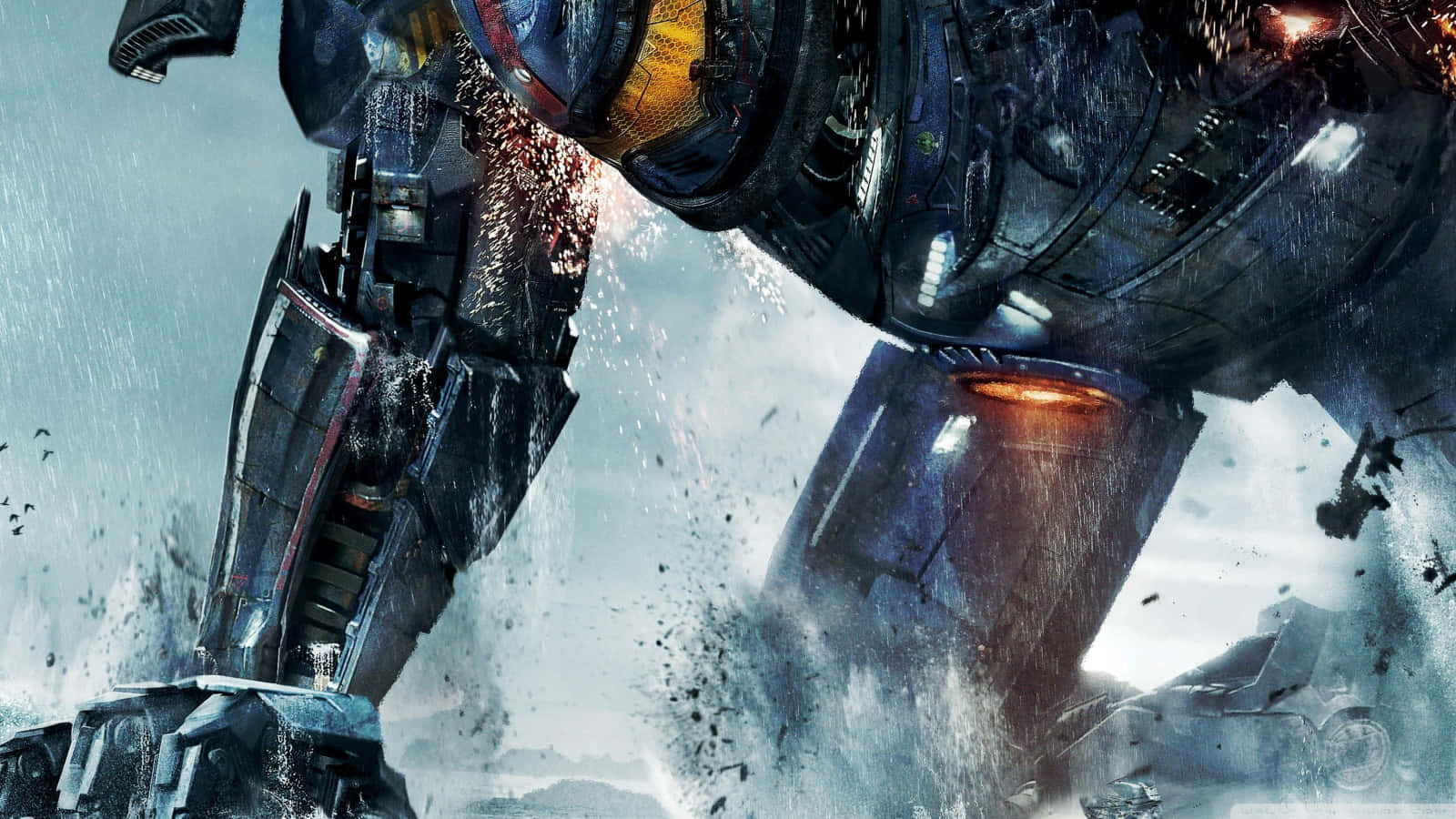 Pacific Rim Jaeger Battle Scene Wallpaper