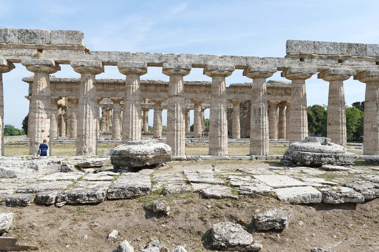 Paestum Broken Floors Wallpaper