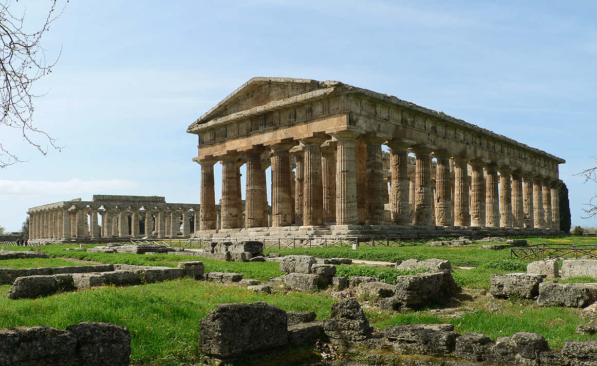 Paestum Full Building Wallpaper