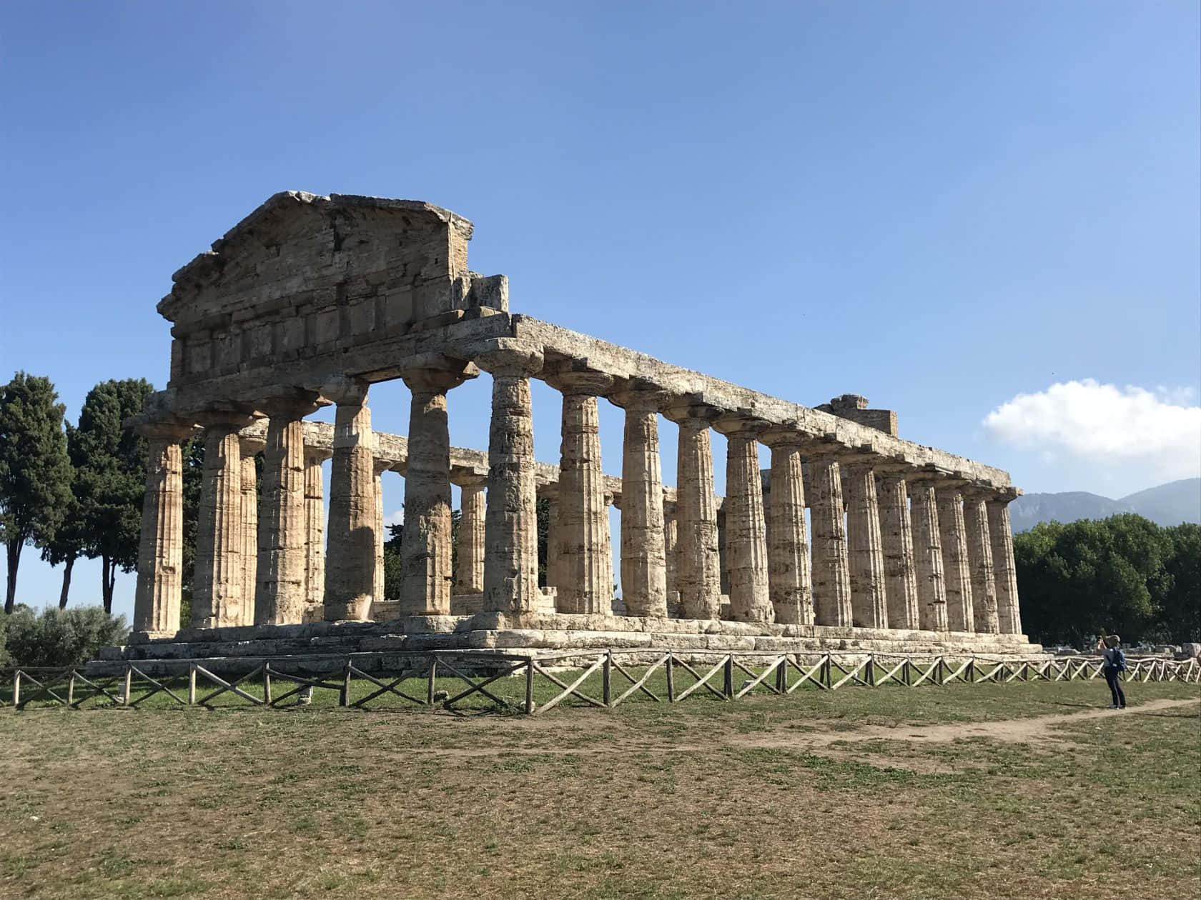 Paestum Man Size Comparison Wallpaper