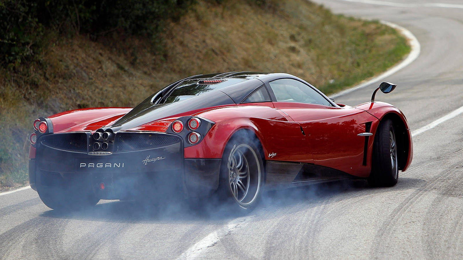 Pagani Huayra In Curved Road Wallpaper