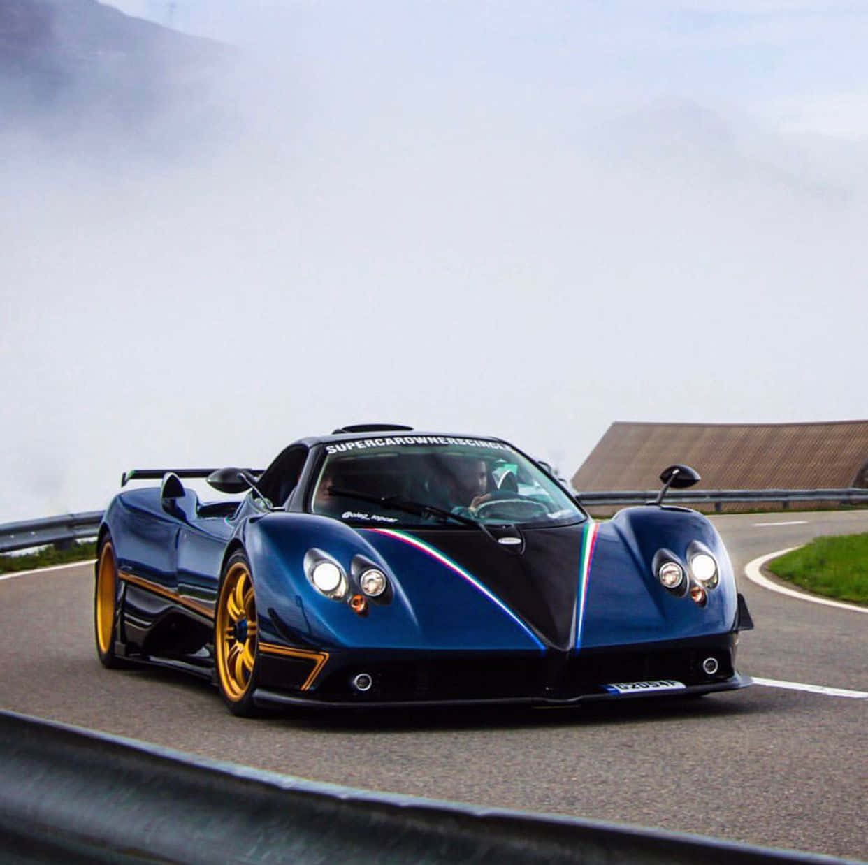 Pagani Zonda Tricolore - A Stunning Display Of Italian Craftsmanship Wallpaper