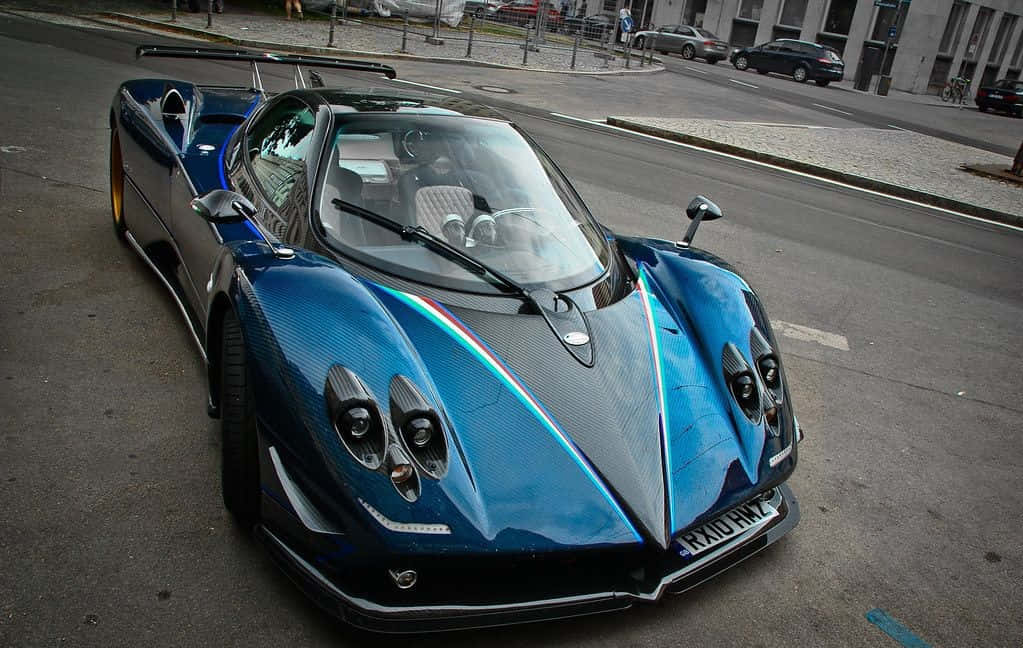 Pagani Zonda Tricolore In Its Full Glory Wallpaper