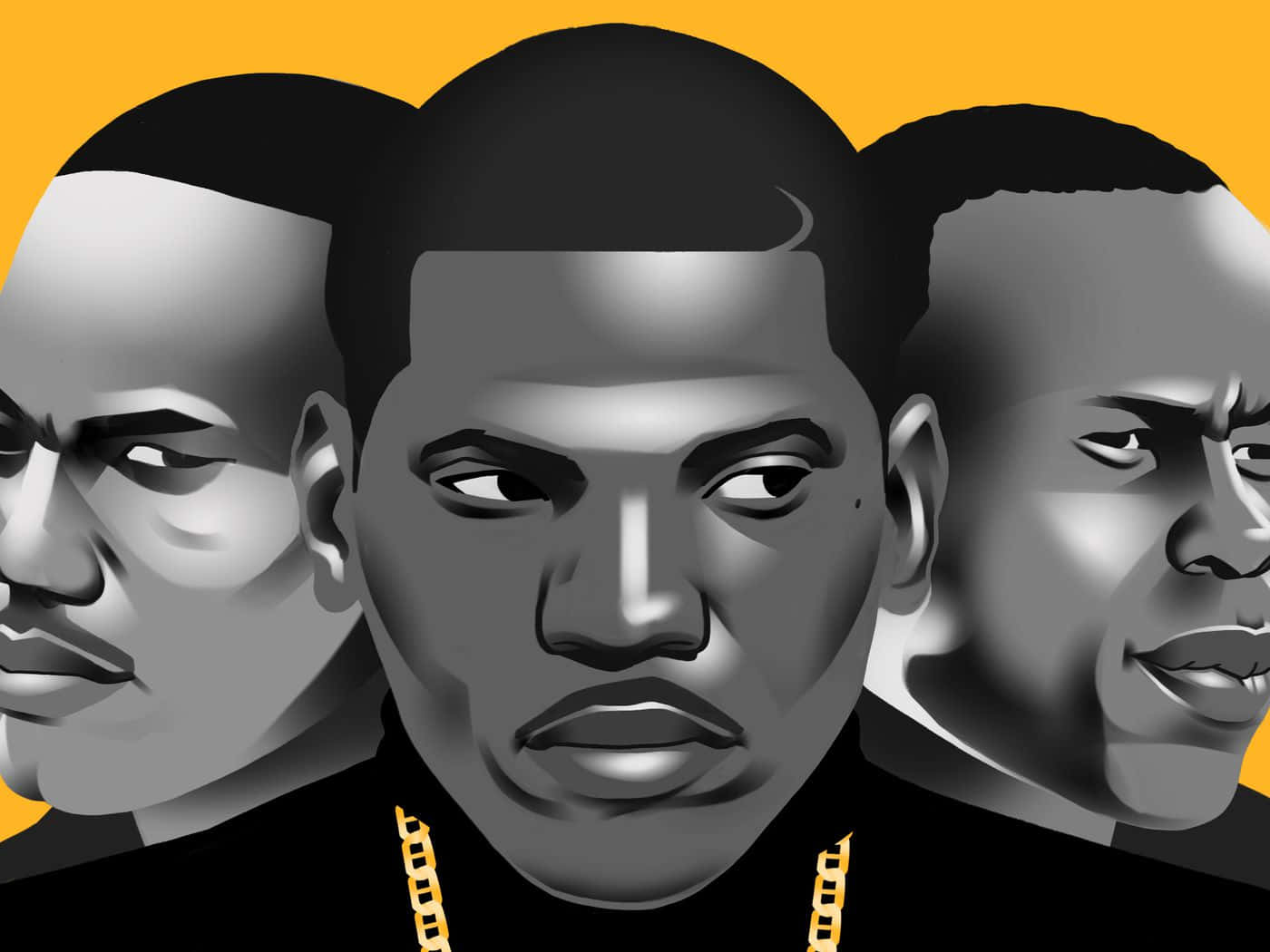 Paid In Full Trio Illustration Wallpaper