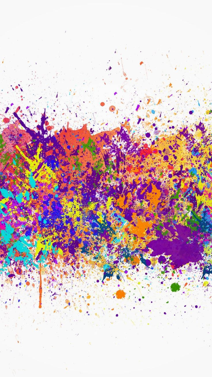 Paint Splash Abstract Iphone Wallpaper