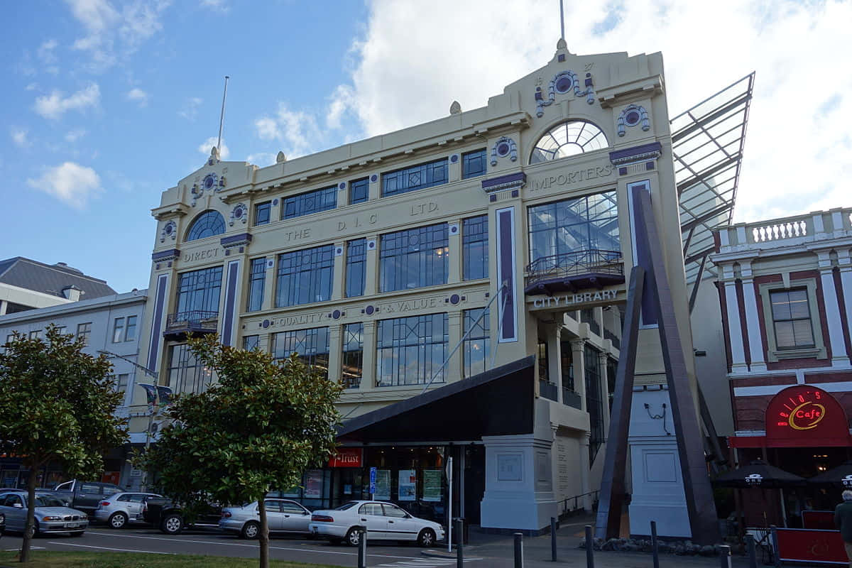 Palmerston North Historic Building City Library Wallpaper