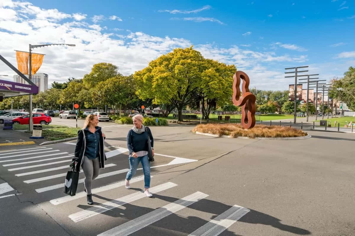 Palmerston North Pedestrian Crosswalk Wallpaper