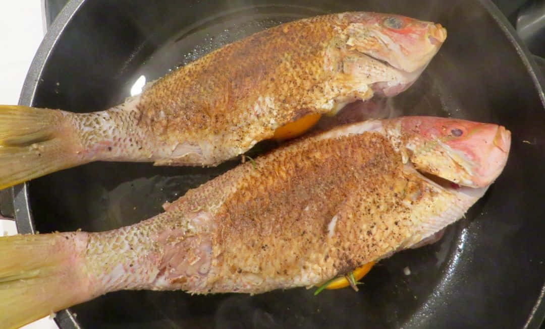 Pan Seared Yellowtail Snapper Wallpaper