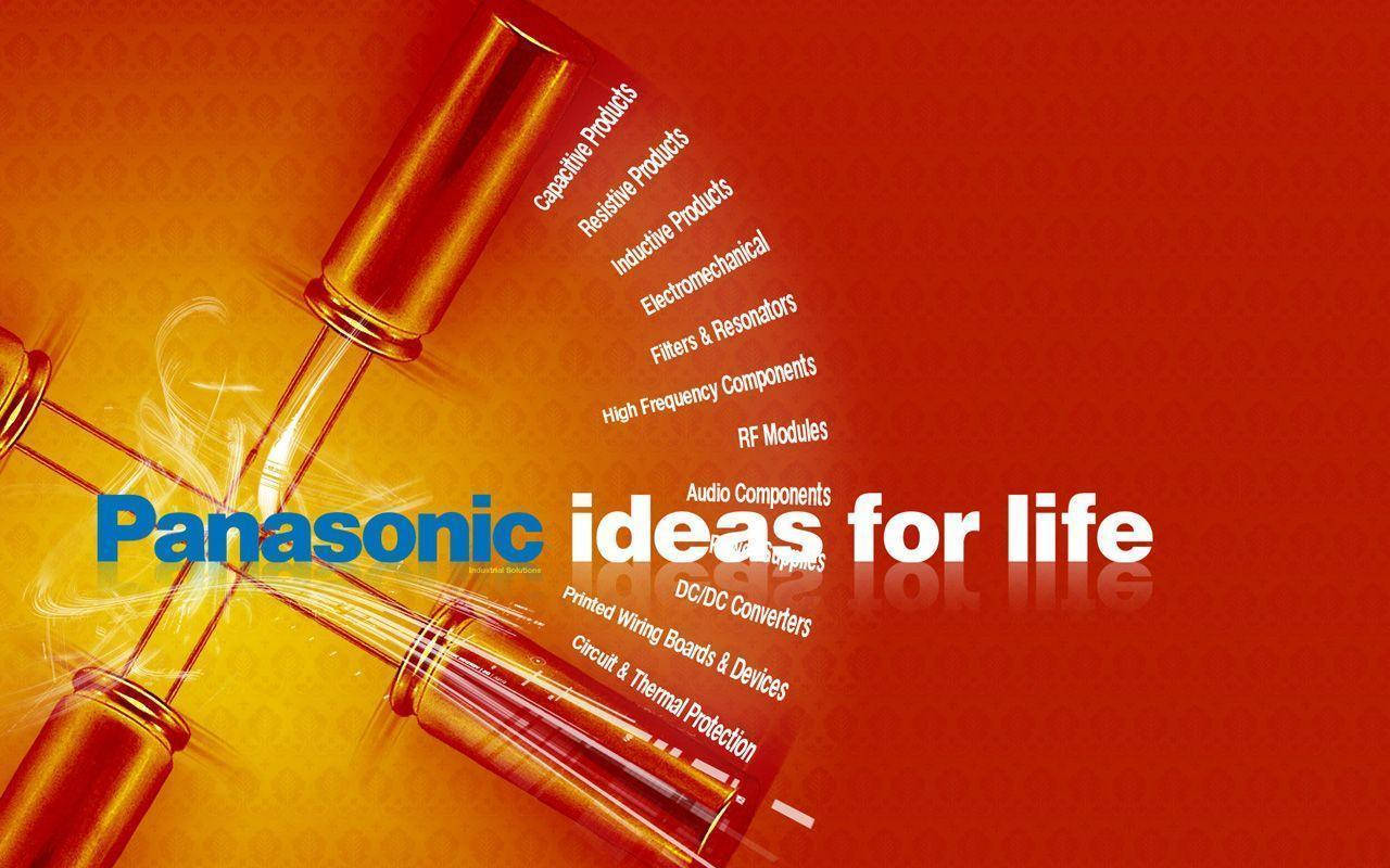 Panasonic Orange Background Wallpaper