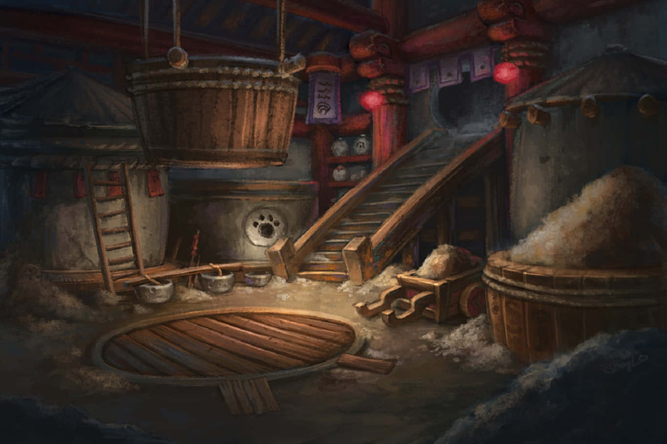 Pandaren_ Brewery_ Interior_ Artwork Wallpaper