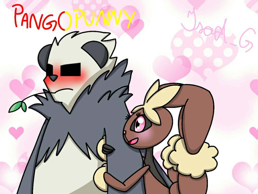 Pangoro And Lopunny Fan Art Wallpaper