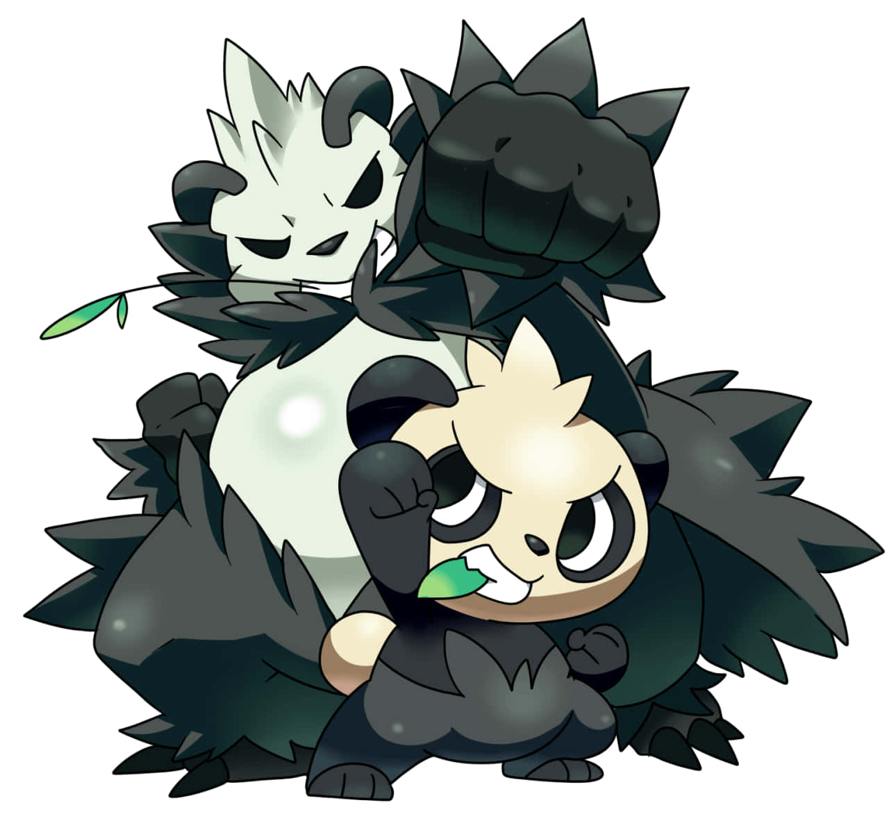 Pangoro And Pancham Punch Wallpaper