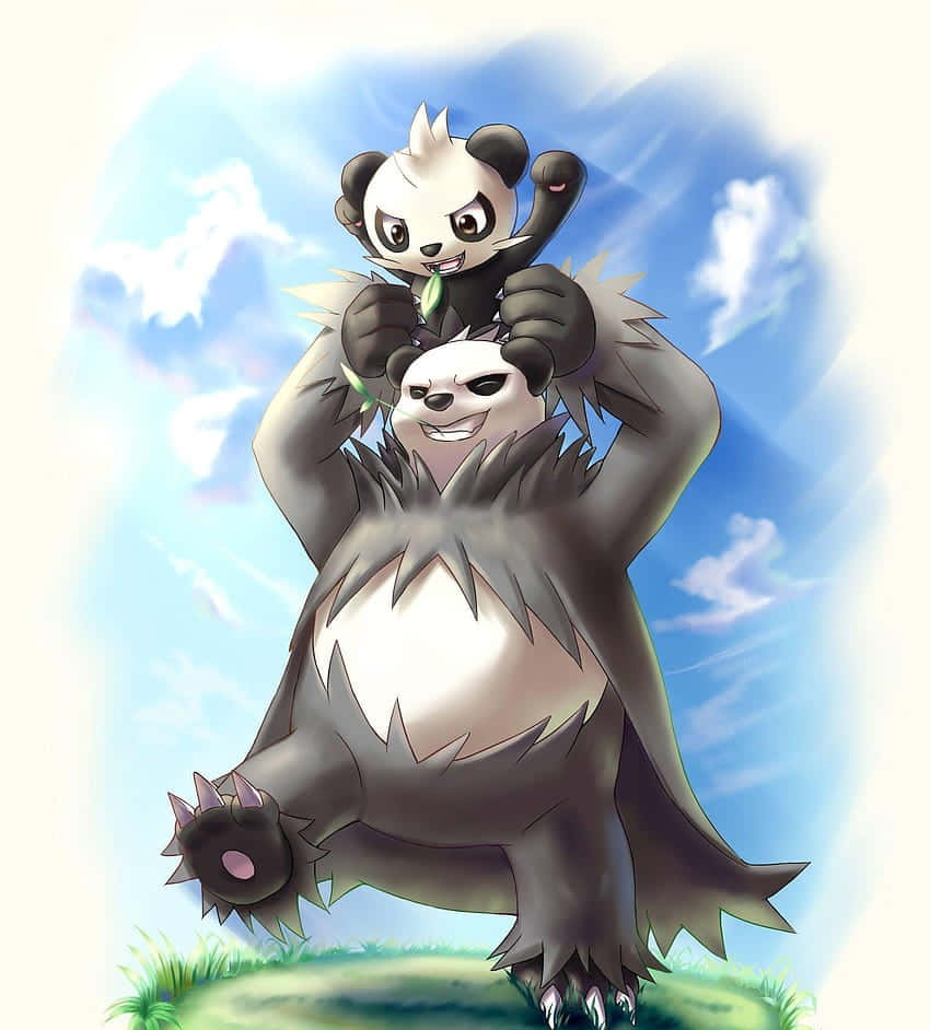 Pangoro Carrying Pancham Wallpaper