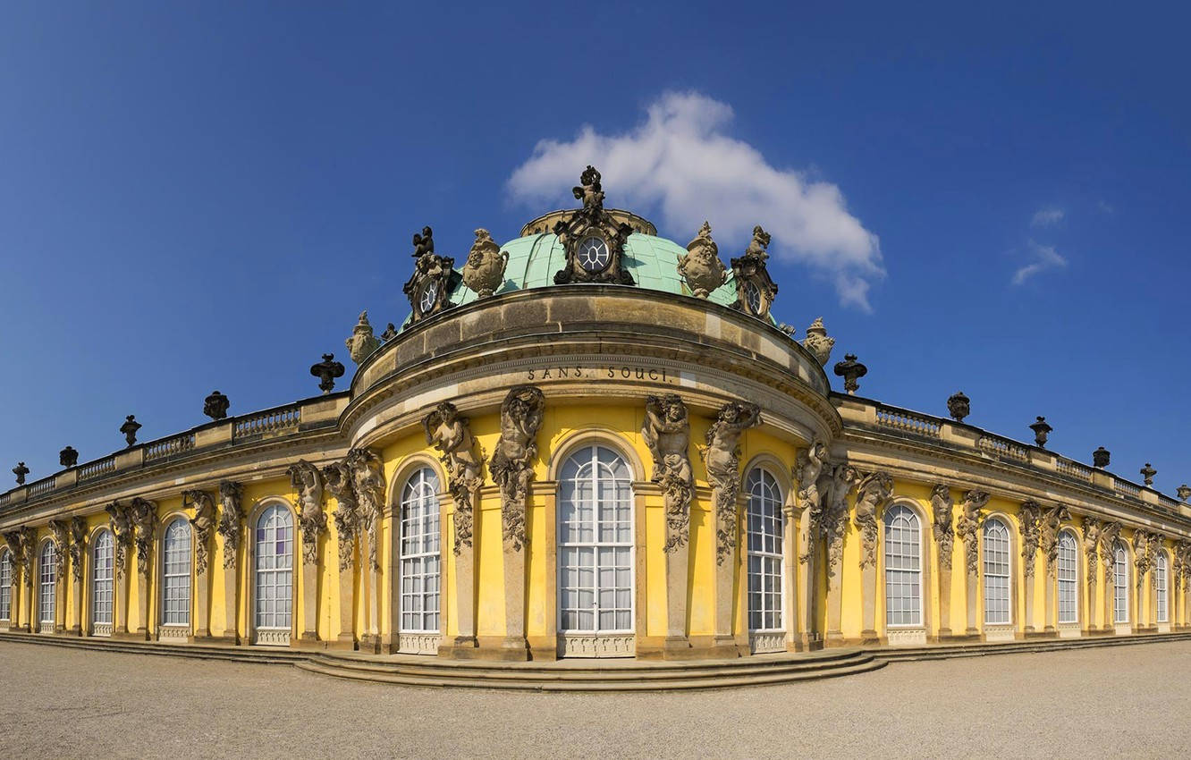 Panorama Of Sanssouci Palace Potsdam Wallpaper