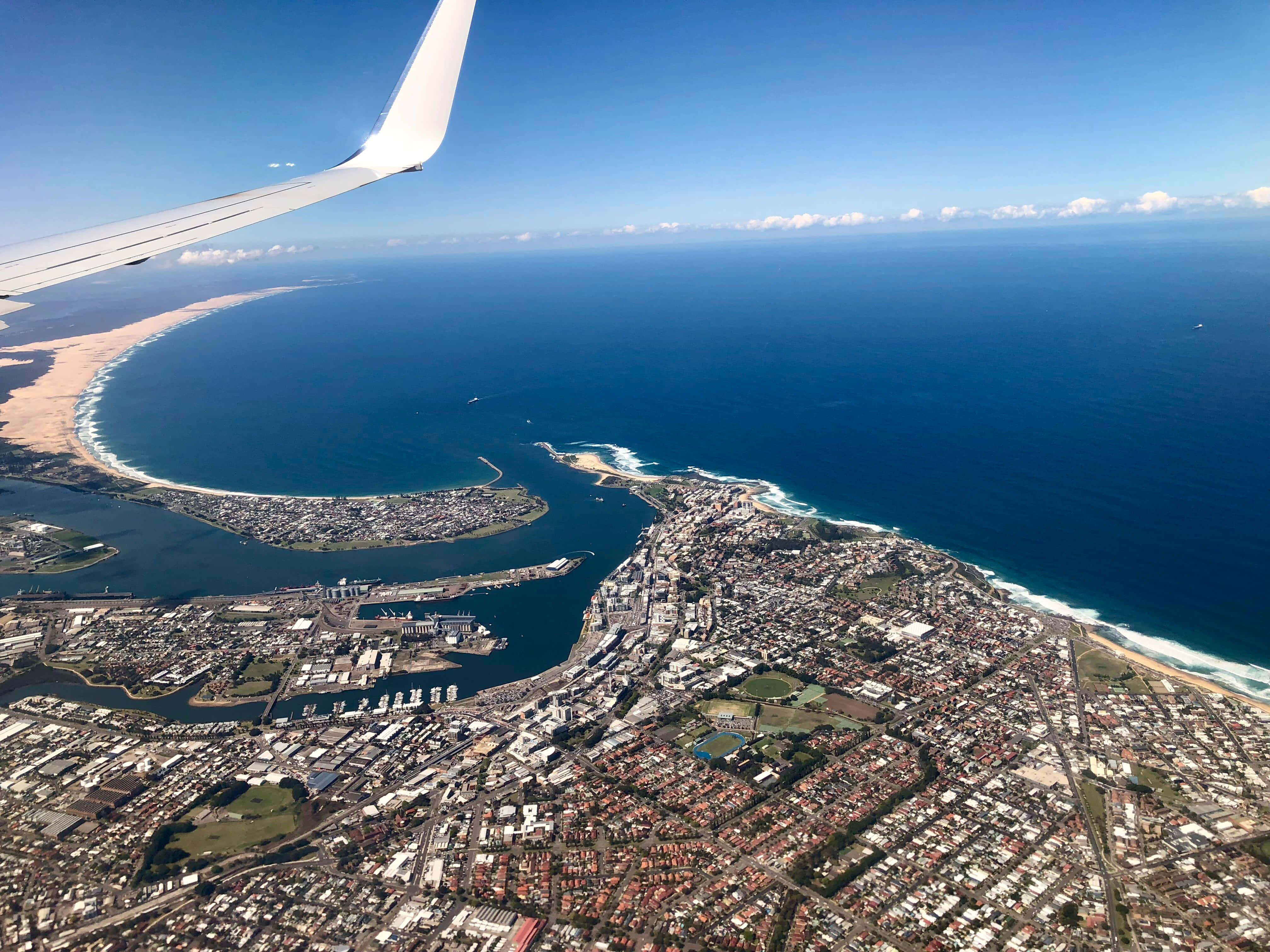 Panoramic View Of Newcastle's Foreshore Wallpaper