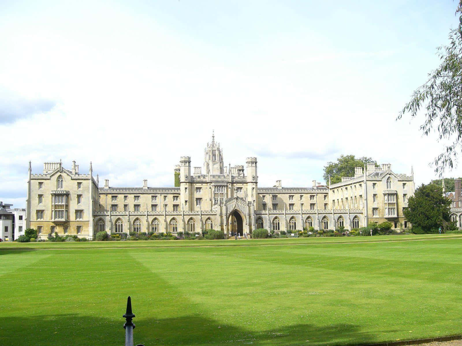 Panoramic View Of The Historic St. John's College, Cambridge University Wallpaper