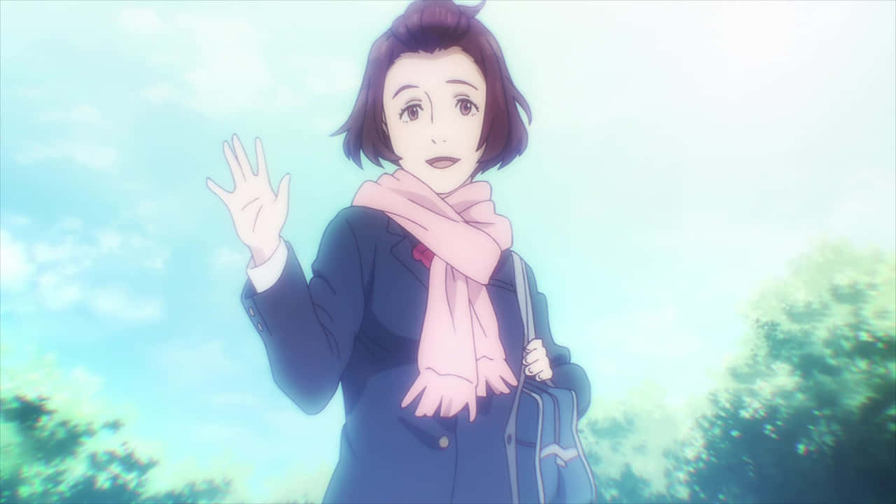 Parasyte Satomi Murano Waving Wallpaper