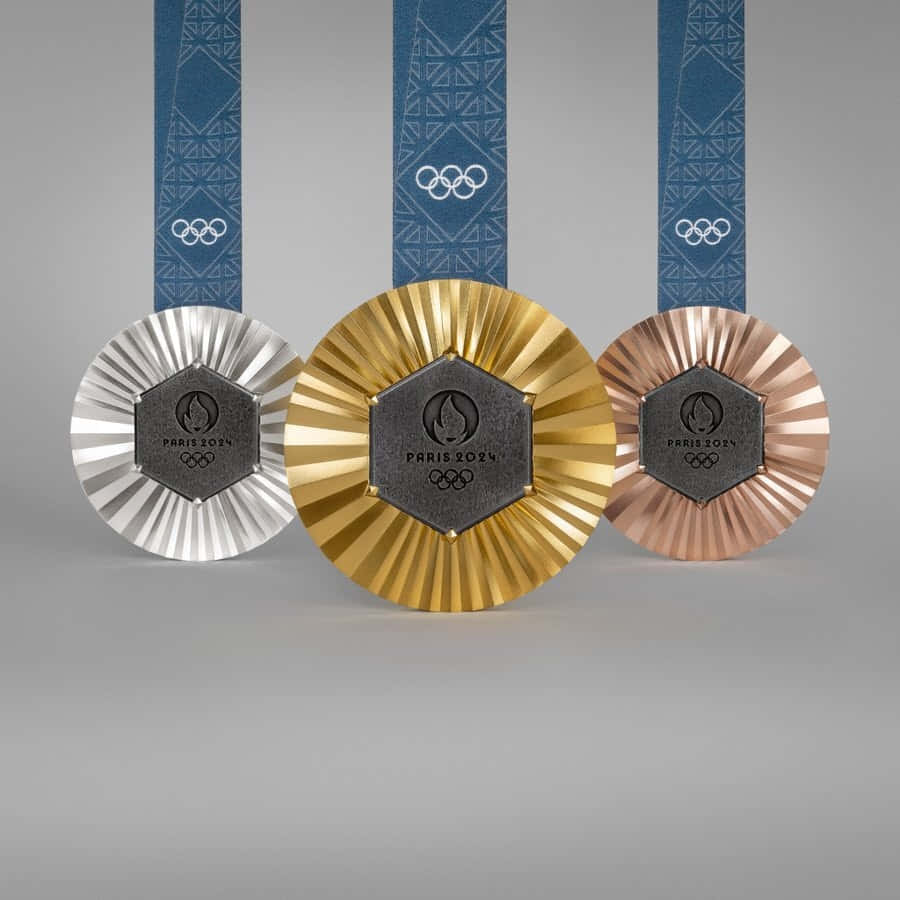 Paris2024 Olympic Medals Wallpaper