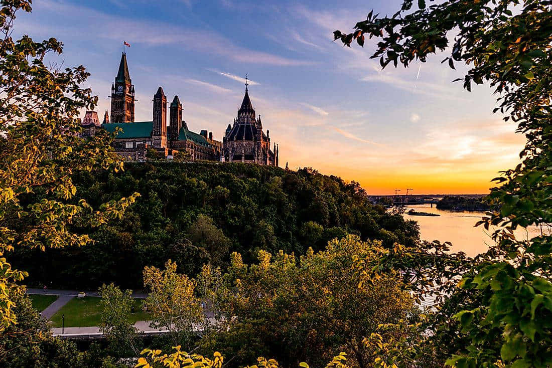 Parliament Hill Sunset View Wallpaper