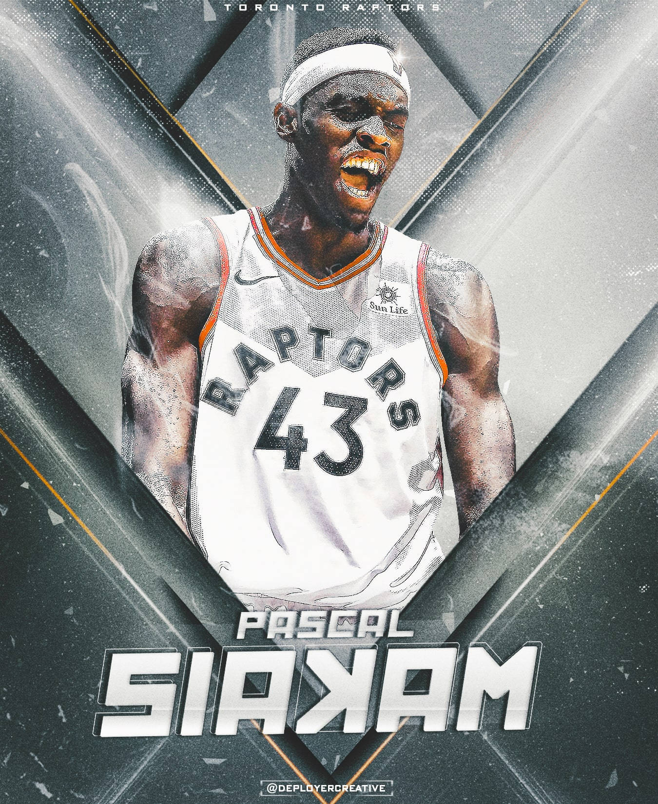 Pascal Siakam Stylish Fan Art Wallpaper