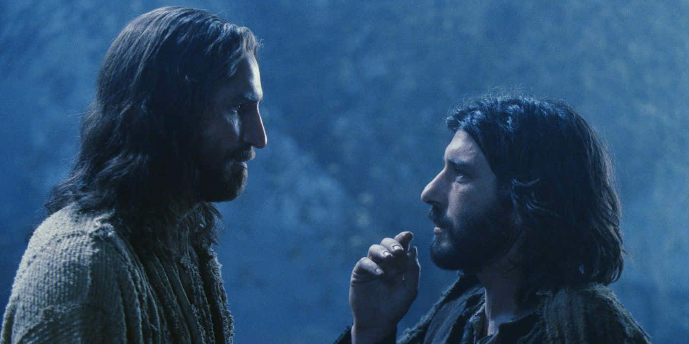 Passion Of Christ_ Intense Dialogue Scene Wallpaper