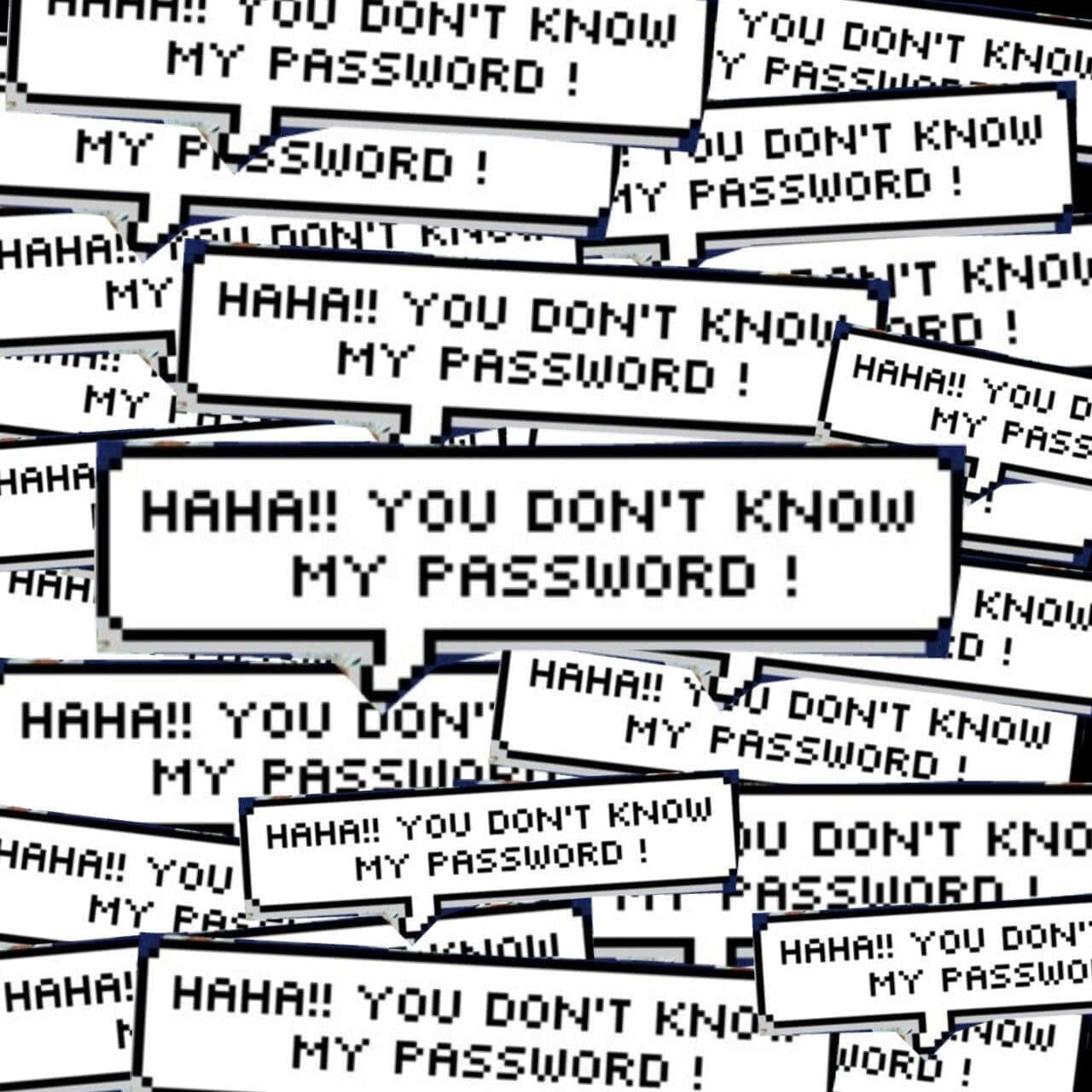 Password Security Comic Bubbles Wallpaper