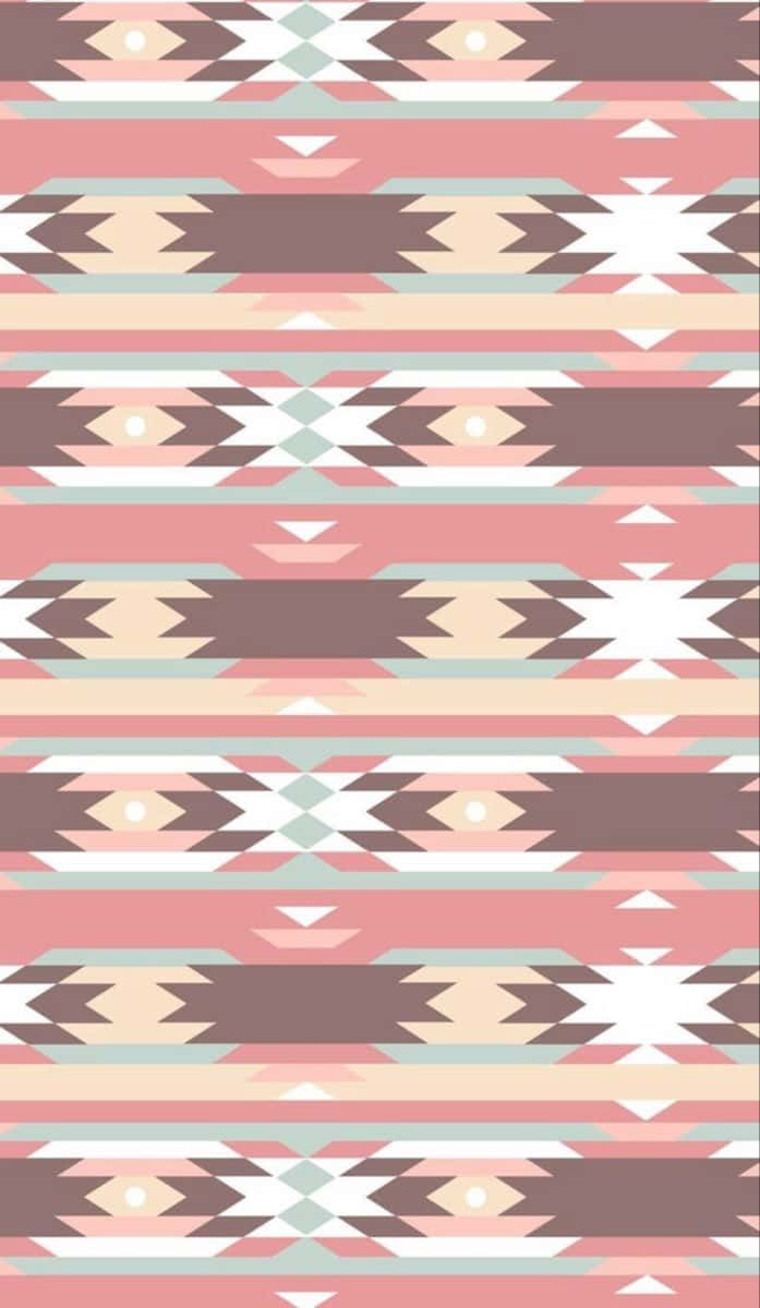 Pastel Aztec Pattern Wallpaper