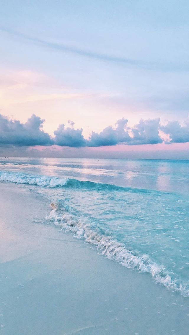 Pastel Beach Pretty Aesthetic Wallpaper