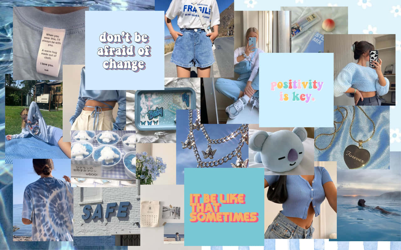 Pastel Blue Aesthetic Tumblr Shots Wallpaper