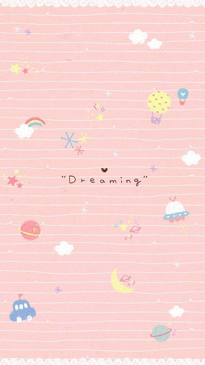 Pastel Cute Notepad Wallpaper