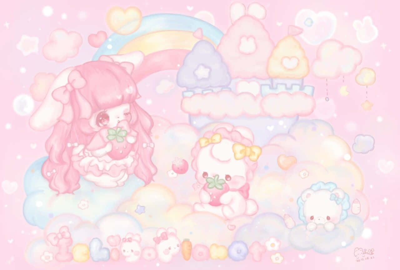 Pastel_ Dreamscape_ Cutecore_ Artwork Wallpaper