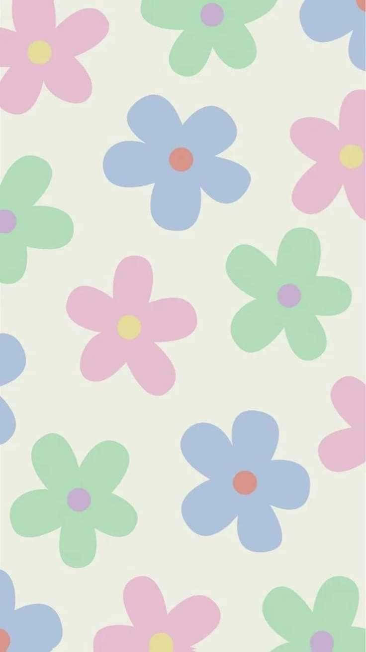 Pastel_ Floral_ Pattern_ Background Wallpaper