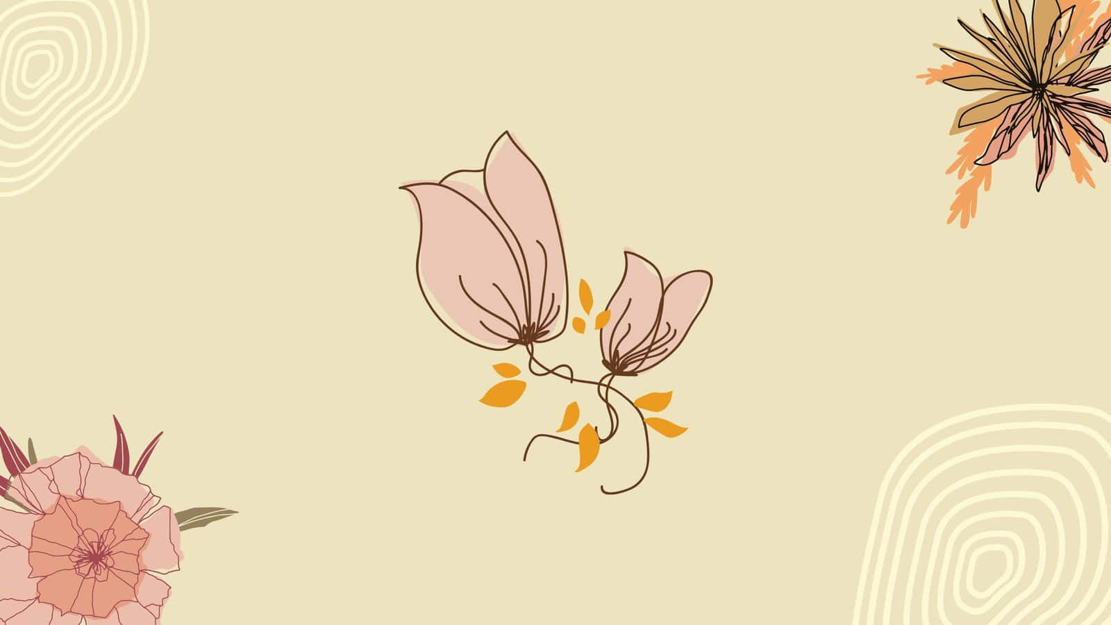 Pastel Floral Vintage Aesthetic.jpg Wallpaper