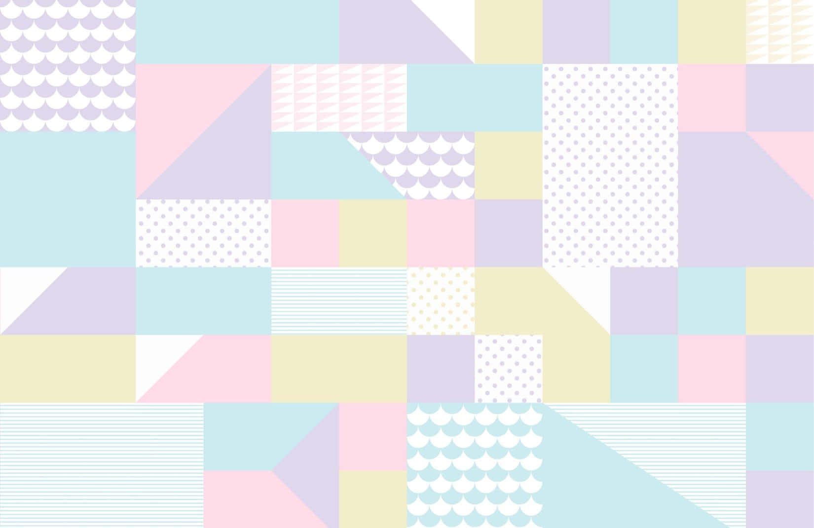 Pastel Geometric Patterns Wallpaper