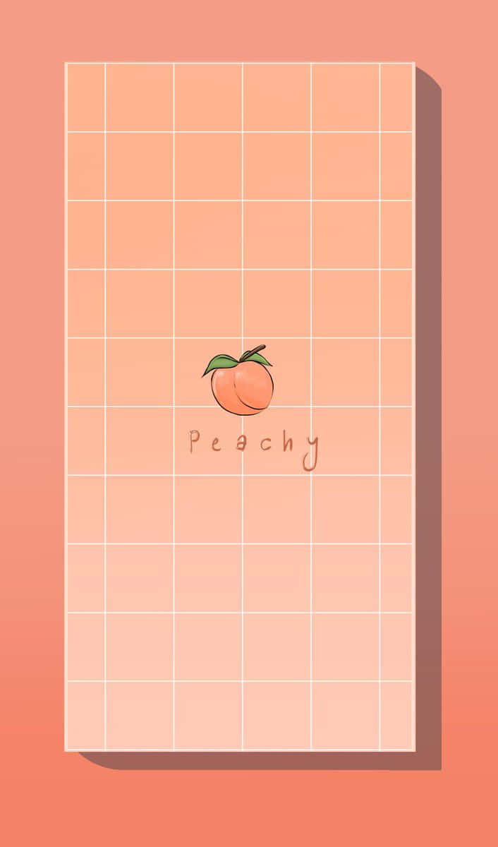 Pastel Peach Aesthetic Notebook Pink And White Design Wallpaper