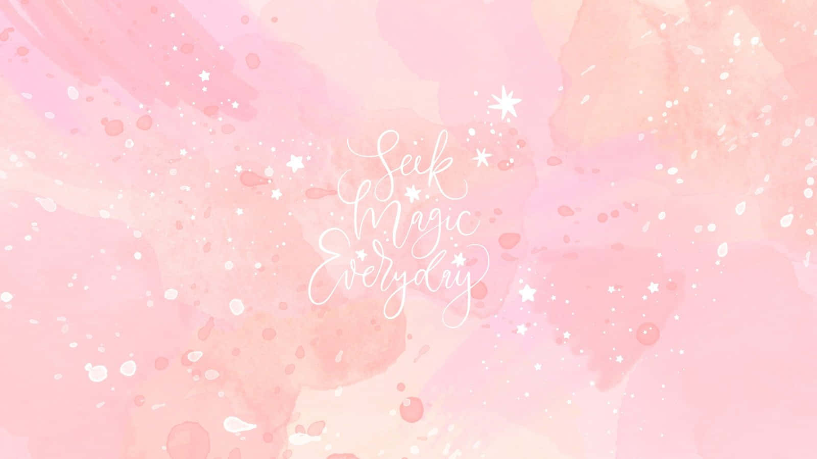 Pastel Pink Inspirational Quote Wallpaper Wallpaper