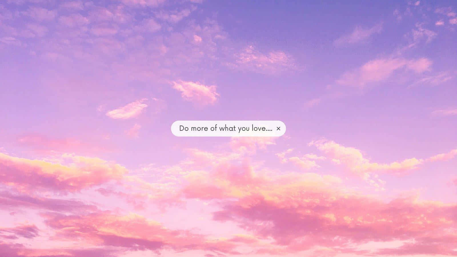 Pastel Pink Inspirational Sky Wallpaper