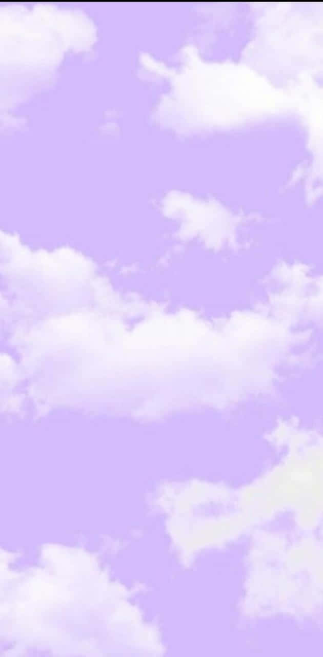 Pastel Purple Clouds Aesthetic Wallpaper