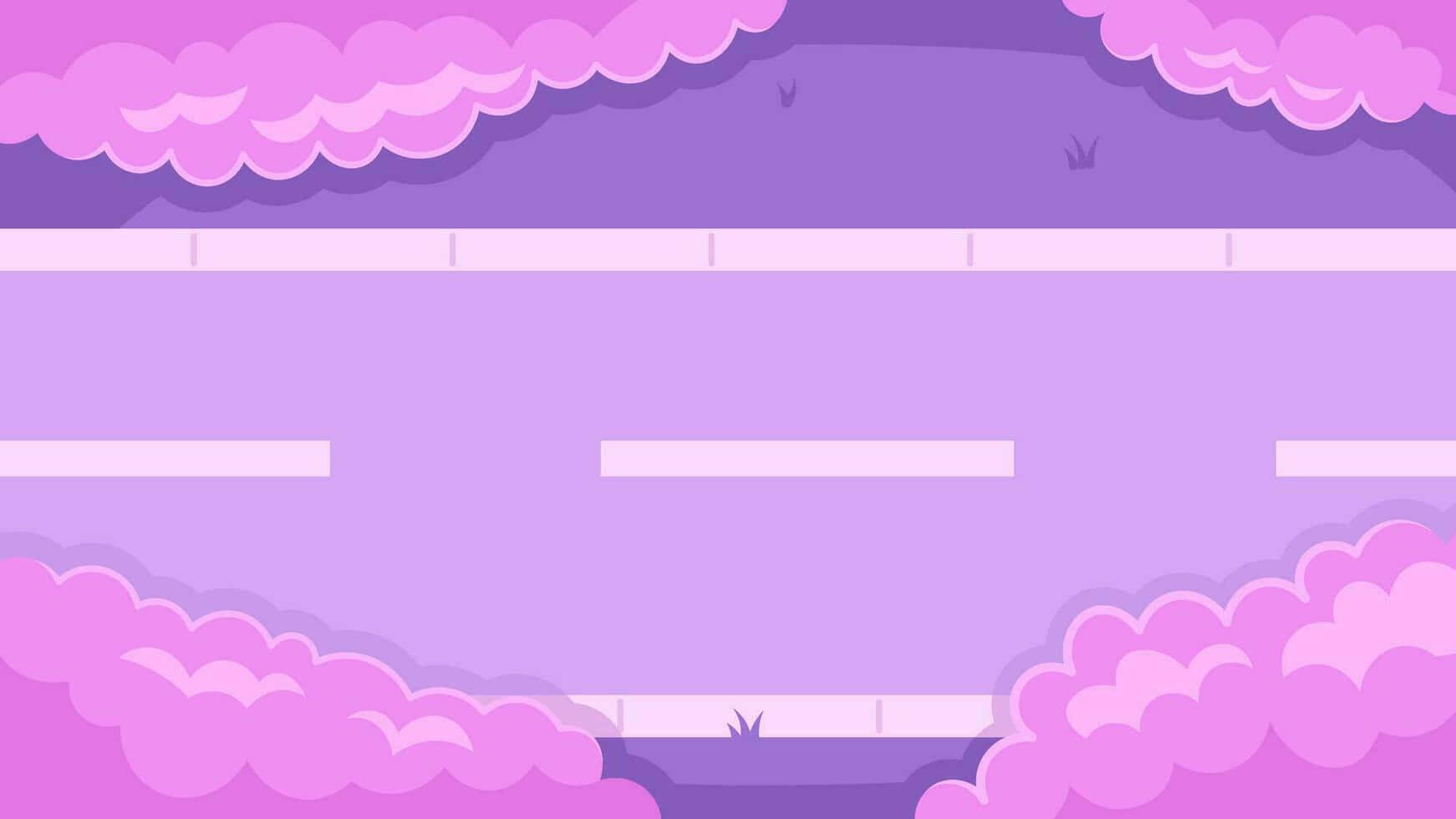 Pastel Purple Landscape Aesthetic Wallpaper