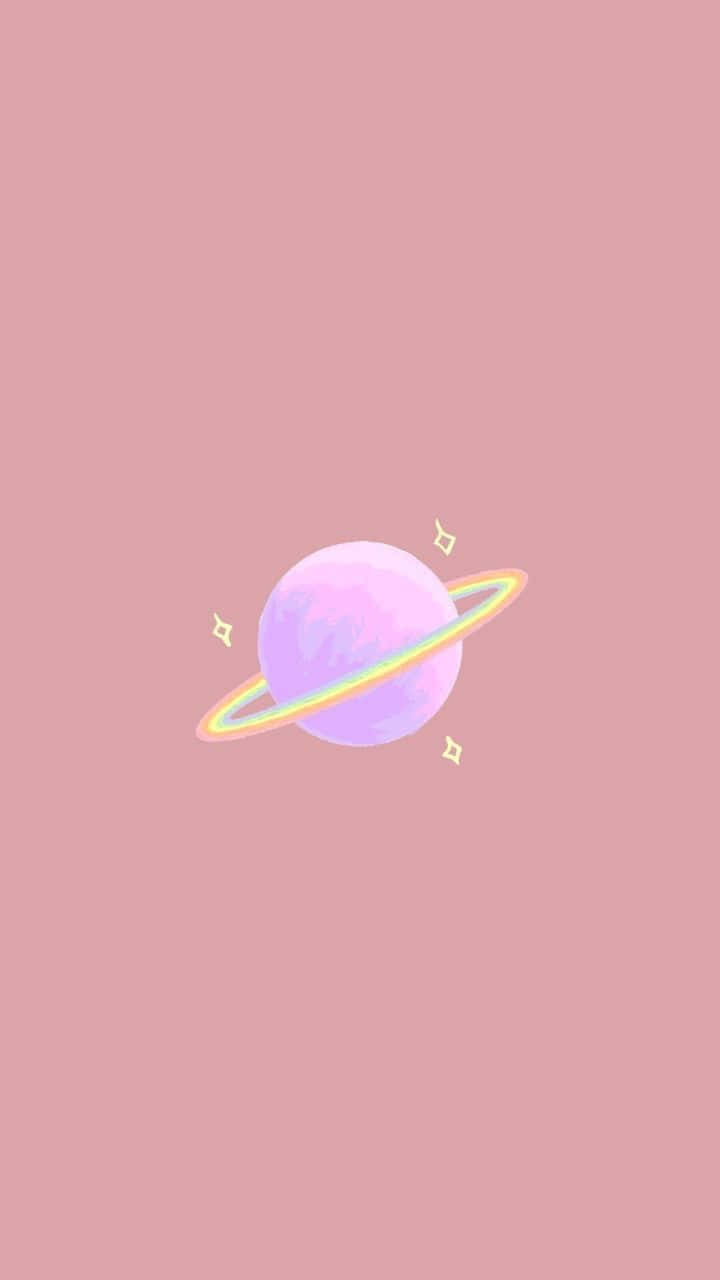 Pastel Saturn Wallpaper Wallpaper