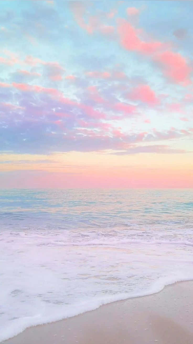 Pastel Sunset Beachscape Wallpaper