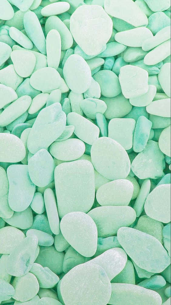 Pastel Teal Sea Glass Texture Wallpaper