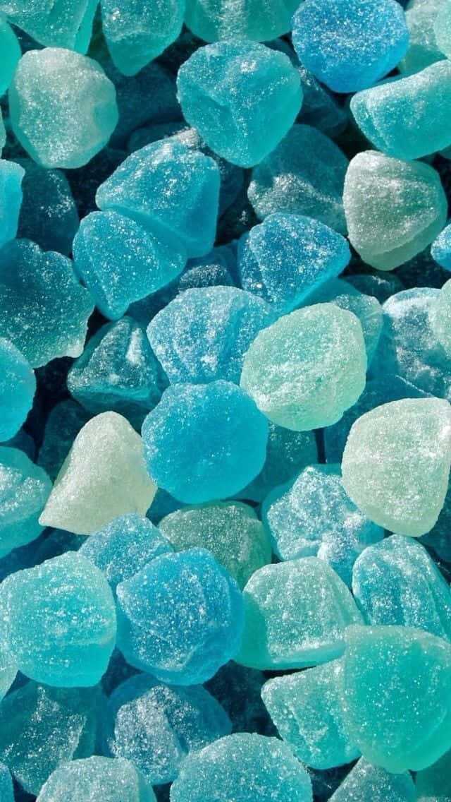 Pastel_ Teal_ Sugar_ Crystals_ Aesthetic.jpg Wallpaper