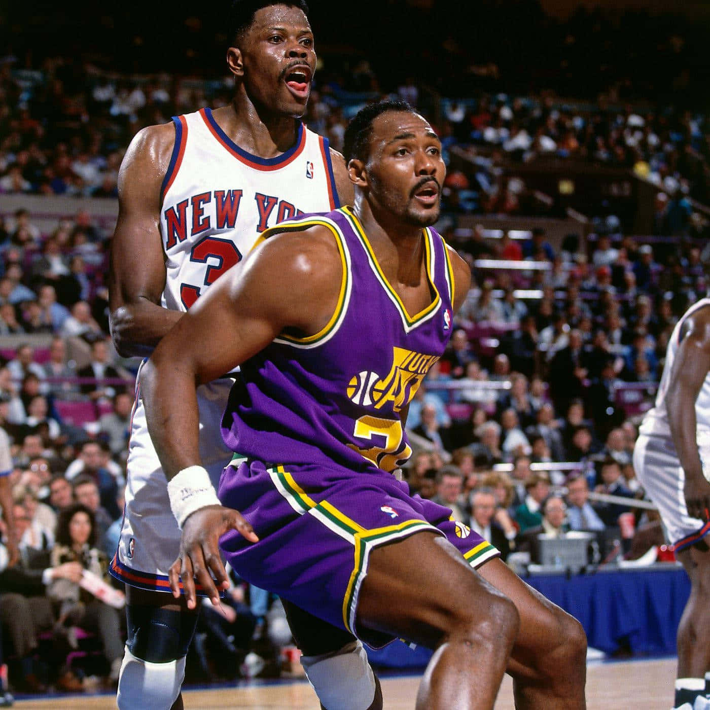 Patrick Ewing Against Karl Malone Wallpaper