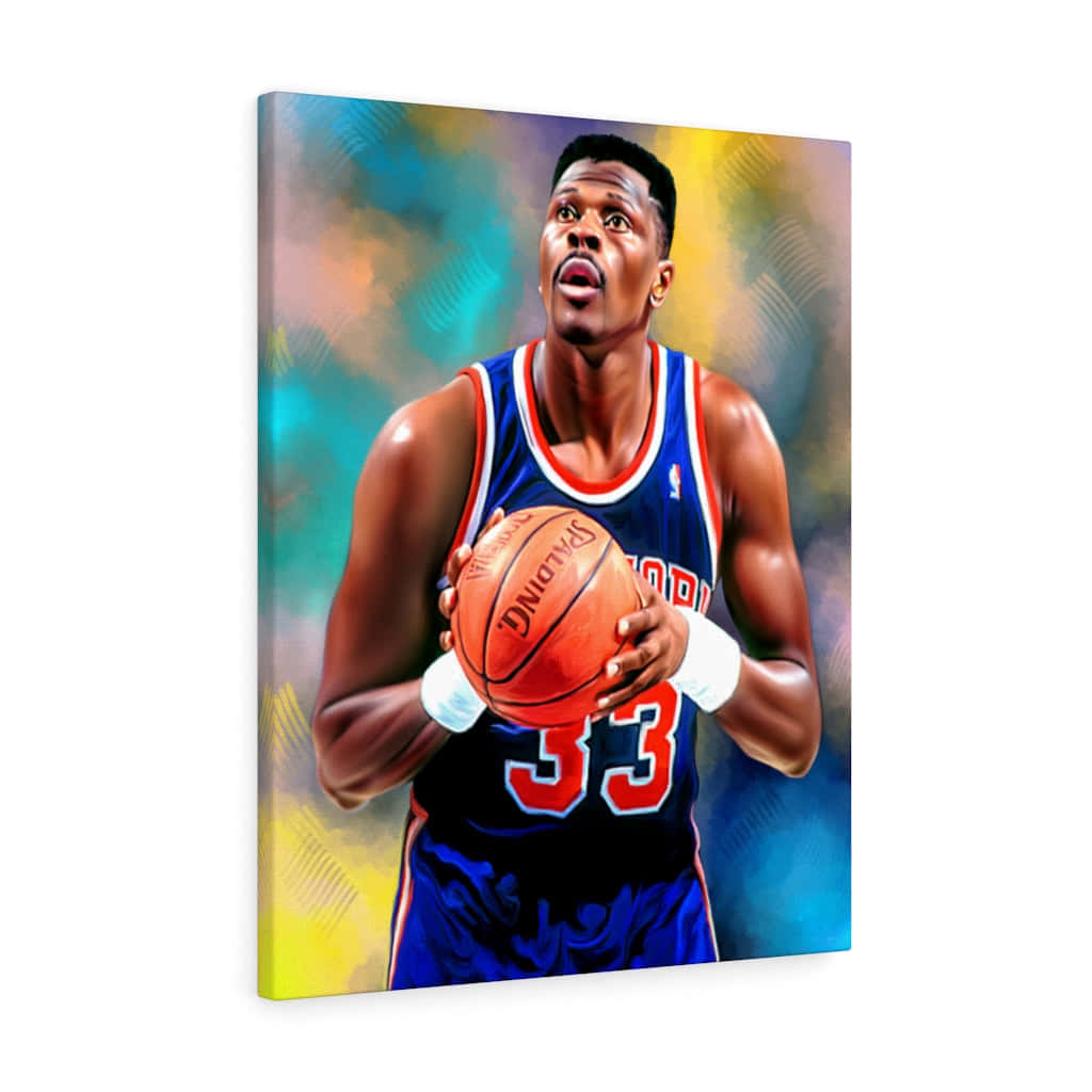 Patrick Ewing Framed Painting Wallpaper