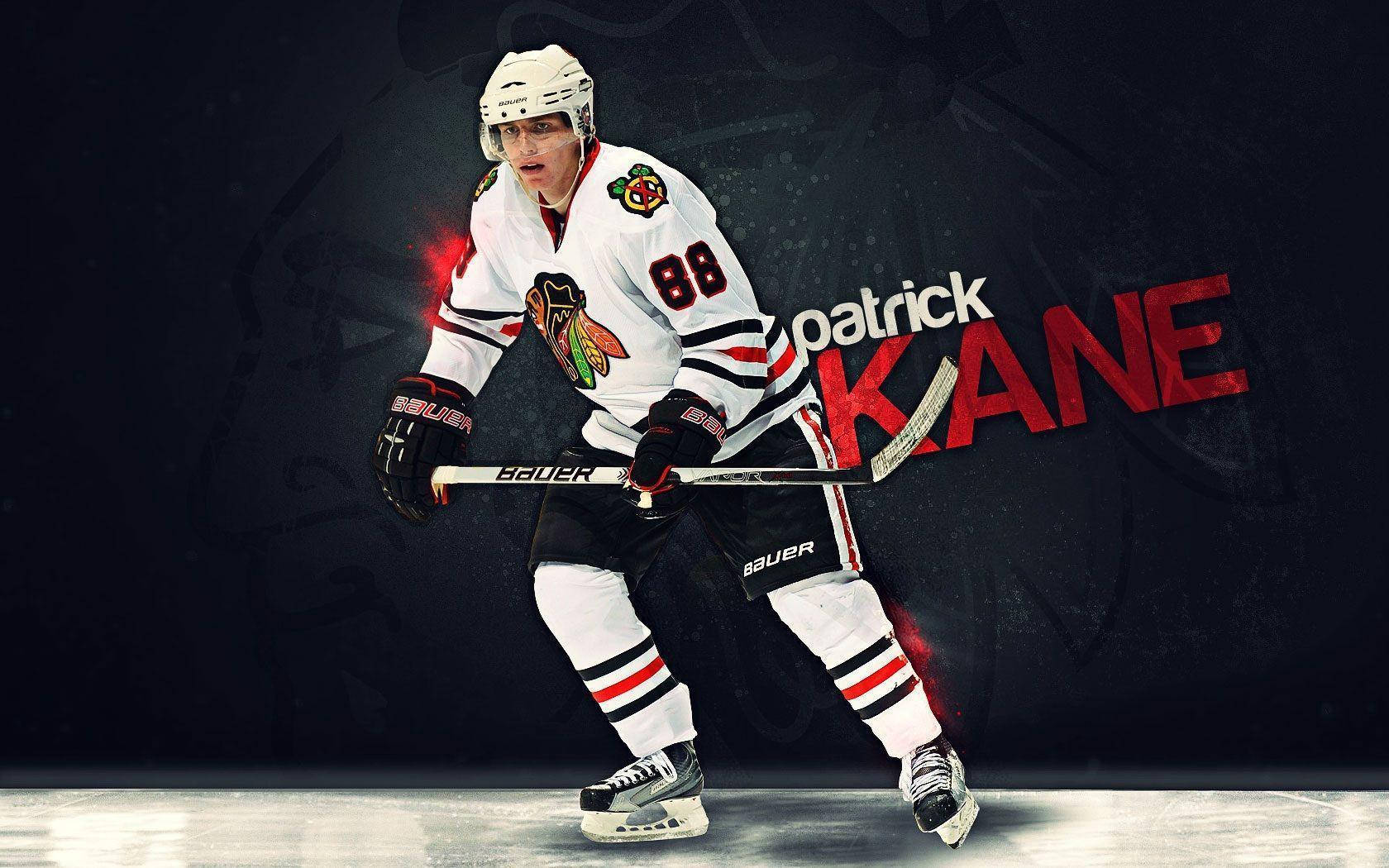 Patrick Kane Forward White Chicago Blackhawks Fan Art Wallpaper